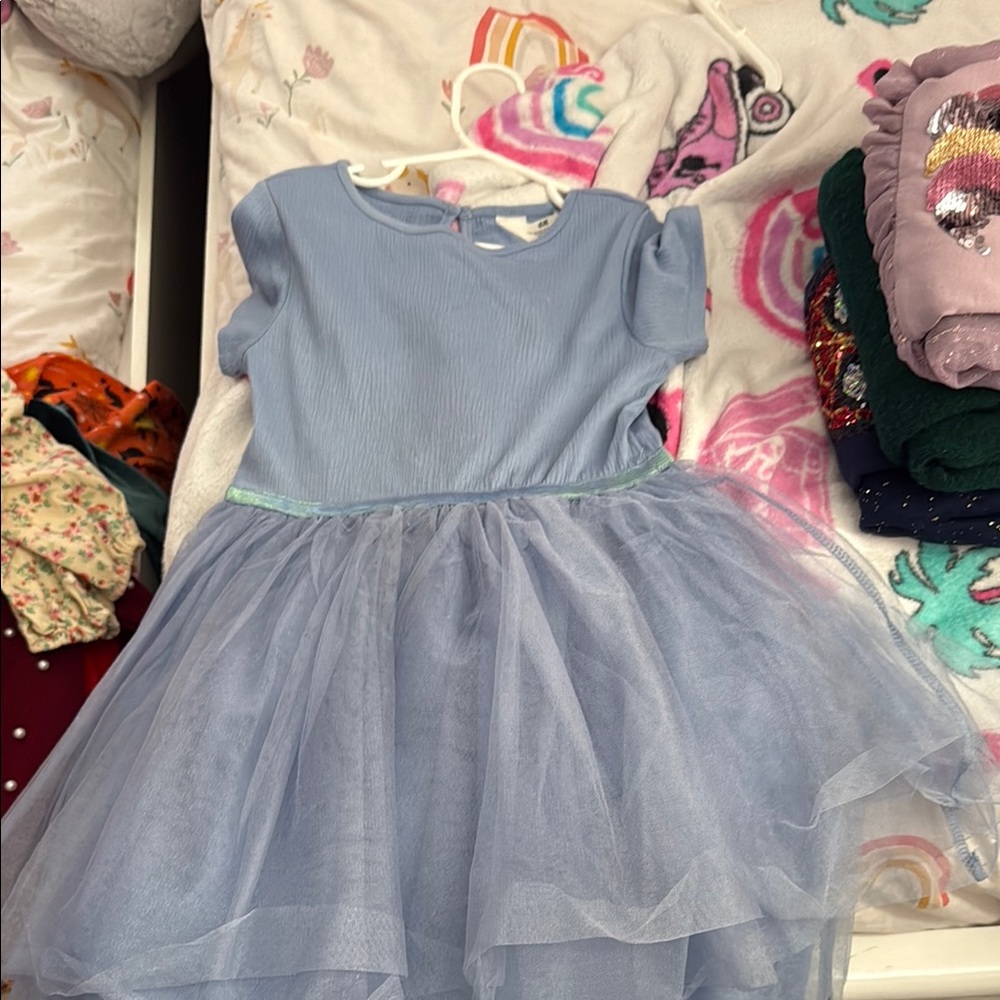 Blue Tulle Dress for Girls
